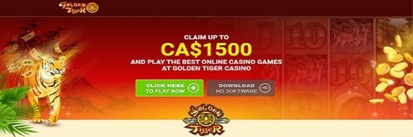 Golden Tiger - CA$1500 Bonus
